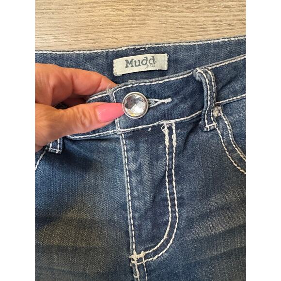 Vintage Y2K MUDD Low-rise Flare Bootcut Jeans Embellished Rhinestone Western - Picture 3 of 8